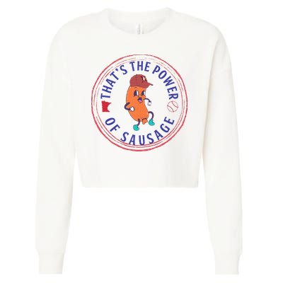 ThatS The Power Of Sausage Summer Sausage Cropped Pullover Crew