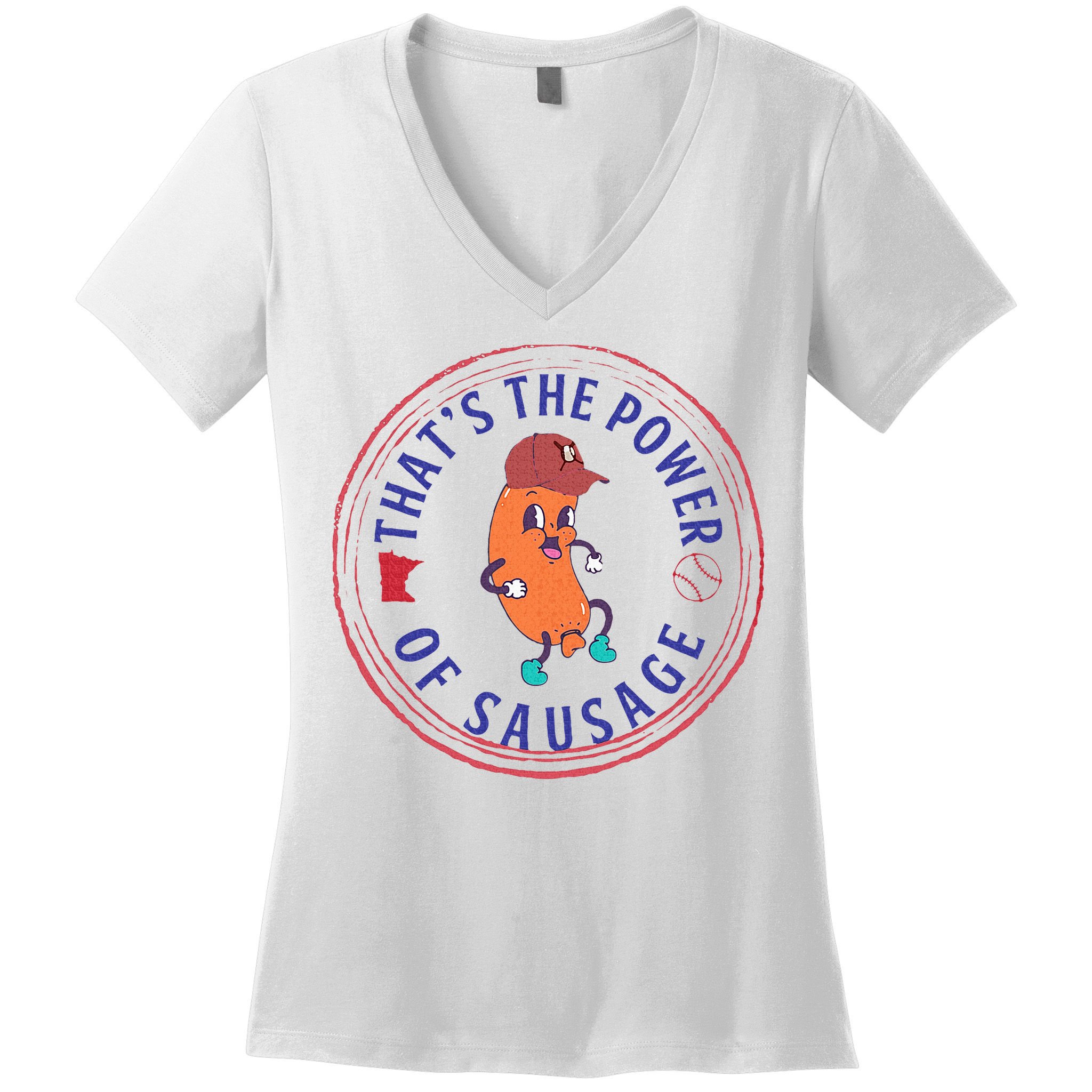 ThatS The Power Of Sausage Summer Sausage Women's V-Neck T-Shirt
