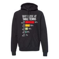 Table Tennis Player Joke For Ping Pong Lover Fan Women Premium Hoodie