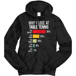 Table Tennis Player Joke For Ping Pong Lover Fan Women Tie Dye Hoodie