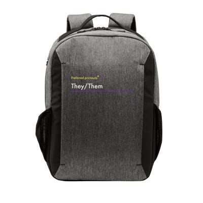 They Them Pronouns Matter Nonbinary Vector Backpack
