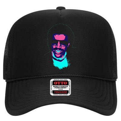 Tv Times Pop Singer Lionel Richie 1985 Pop High Crown Mesh Back Trucker Hat