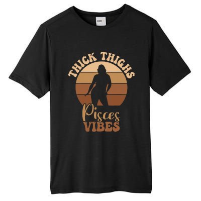 Thick Thighs Pisces Vibes Melanin Black Women Tall Fusion ChromaSoft Performance T-Shirt