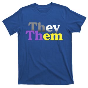 They Them Pronoun Gift Gender Nonbinary Awareness Lgbt Great Gift T-Shirt