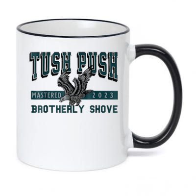 The Tush Push Eagles Brotherly Shove 11oz Black Color Changing Mug