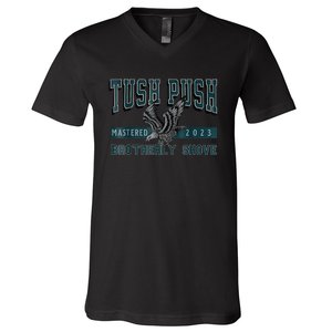 The Tush Push Eagles Brotherly Shove V-Neck T-Shirt