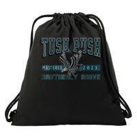 The Tush Push Eagles Brotherly Shove Drawstring Bag