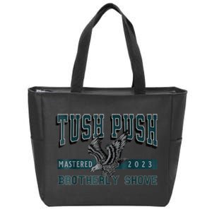 The Tush Push Eagles Brotherly Shove Zip Tote Bag