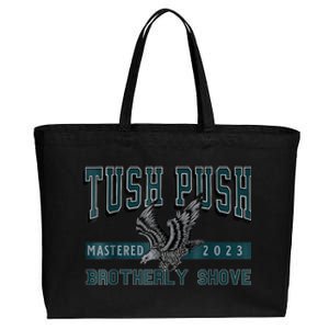 The Tush Push Eagles Brotherly Shove Cotton Canvas Jumbo Tote