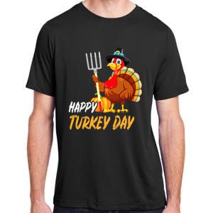 Turkeys Thanksgiving Pilgrim Holiday Adult ChromaSoft Performance T-Shirt