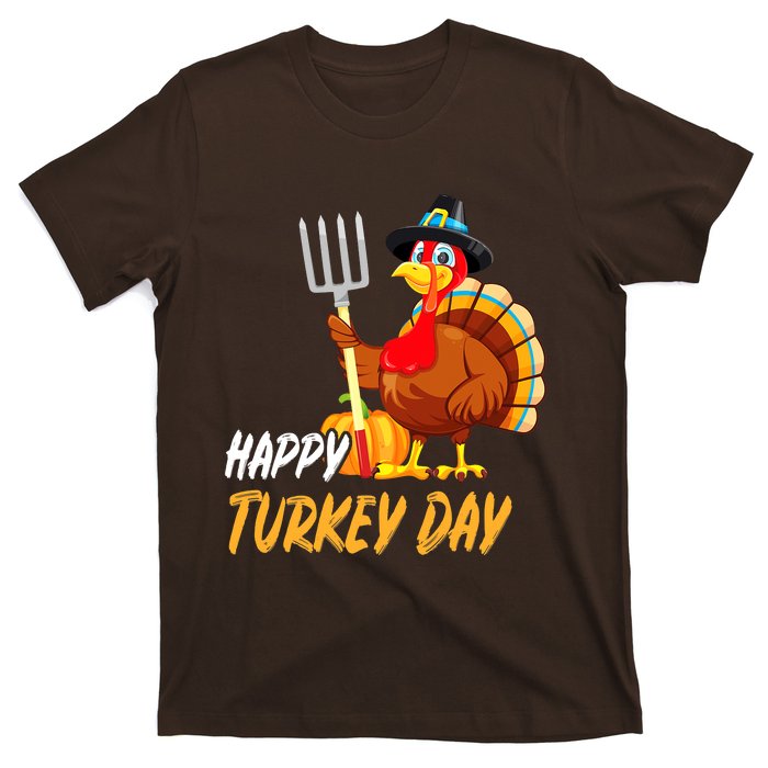 Turkeys Thanksgiving Pilgrim Holiday T-Shirt