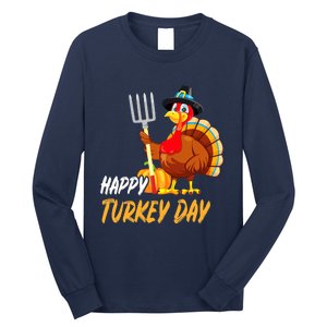 Turkeys Thanksgiving Pilgrim Holiday Long Sleeve Shirt