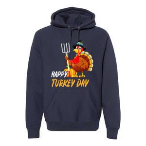 Turkeys Thanksgiving Pilgrim Holiday Premium Hoodie