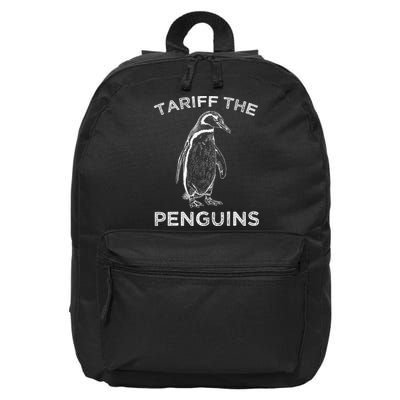 Tariff The Penguins Funny Sarcastic 16 in Basic Backpack