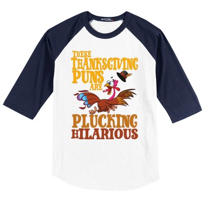 These Thanksgiving Puns Are Plucking Hilarious Baseball Sleeve Shirt