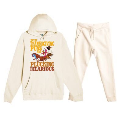 These Thanksgiving Puns Are Plucking Hilarious Premium Hooded Sweatsuit Set