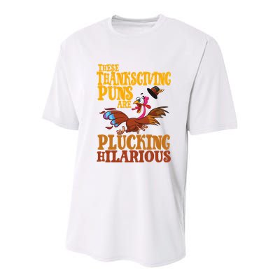 These Thanksgiving Puns Are Plucking Hilarious Youth Performance Sprint T-Shirt