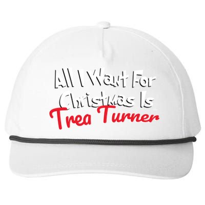 Trea Turner Philadelphia Baseball All I Want For Christmas Great Gift Snapback Five-Panel Rope Hat