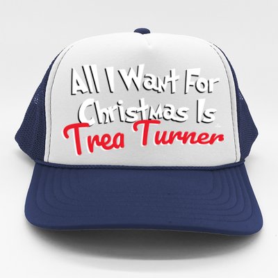 Trea Turner Philadelphia Baseball All I Want For Christmas Great Gift Trucker Hat