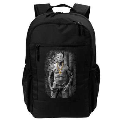 Trump Tattoo Patriotic Gangster Anti Liberal Pro Trump Republican Gifts Backpack