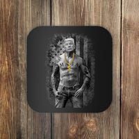 Trump Tattoo Patriotic Gangster Anti Liberal Pro Trump Republican Gifts Coaster