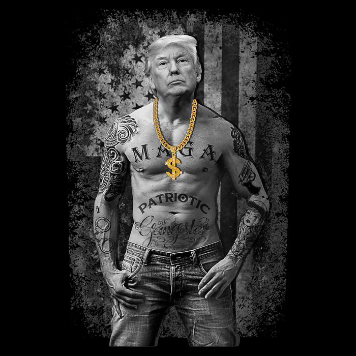 Trump Tattoo Patriotic Gangster Anti Liberal Pro Trump Republican Gifts Visor