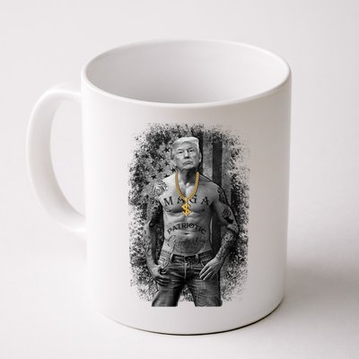 Trump Tattoo Patriotic Gangster Anti Liberal Pro Trump Republican Gifts Coffee Mug