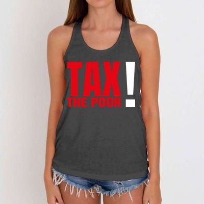 Tax The Poor Women's Knotted Racerback Tank