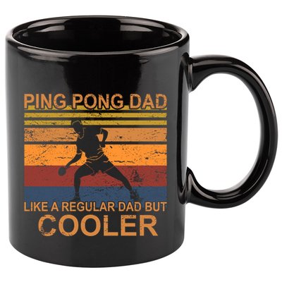 Table Tennis Player Ping Pong Father Table Tennis Dad Gift 11oz C Handle Ceramic Mug