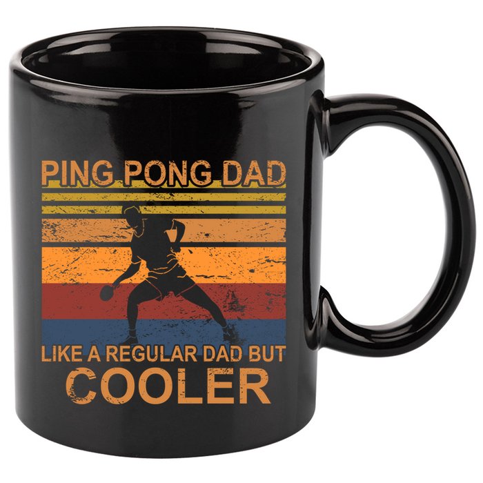 Table Tennis Player Ping Pong Father Table Tennis Dad Gift 11oz C Handle Ceramic Mug