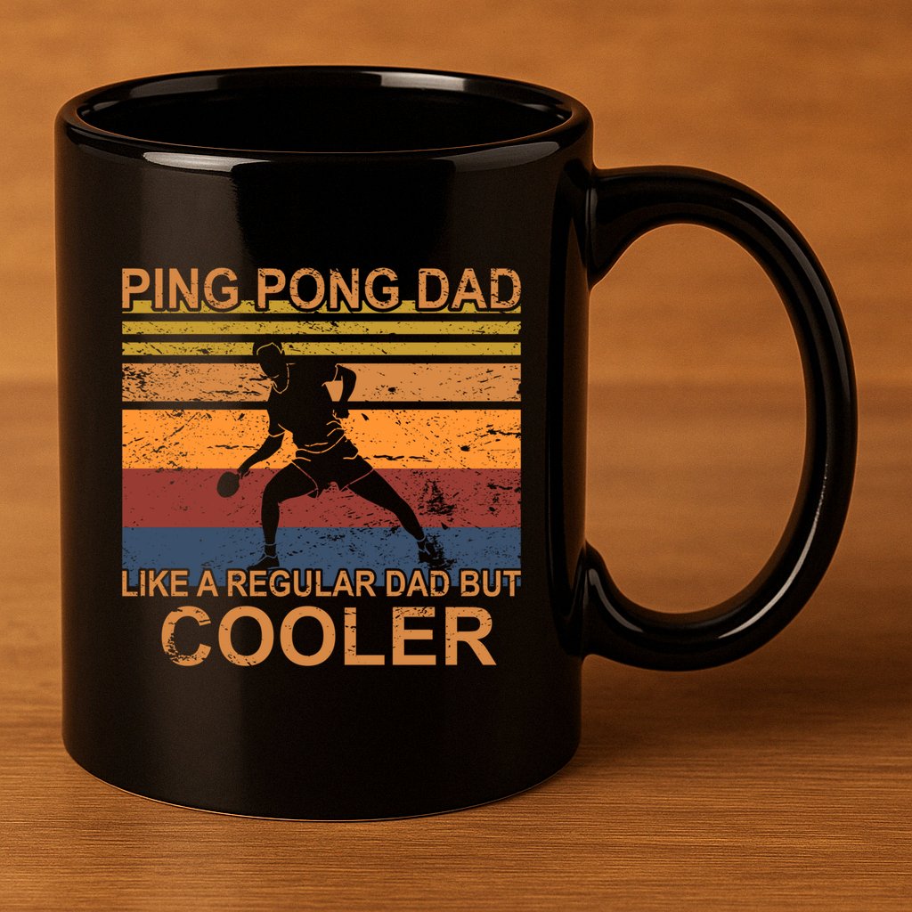 Table Tennis Player Ping Pong Father Table Tennis Dad Gift 11oz C Handle Ceramic Mug