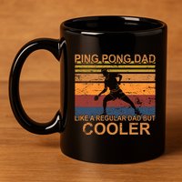 Table Tennis Player Ping Pong Father Table Tennis Dad Gift 11oz C Handle Ceramic Mug