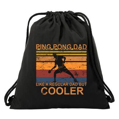 Table Tennis Player Ping Pong Father Table Tennis Dad Gift Drawstring Bag