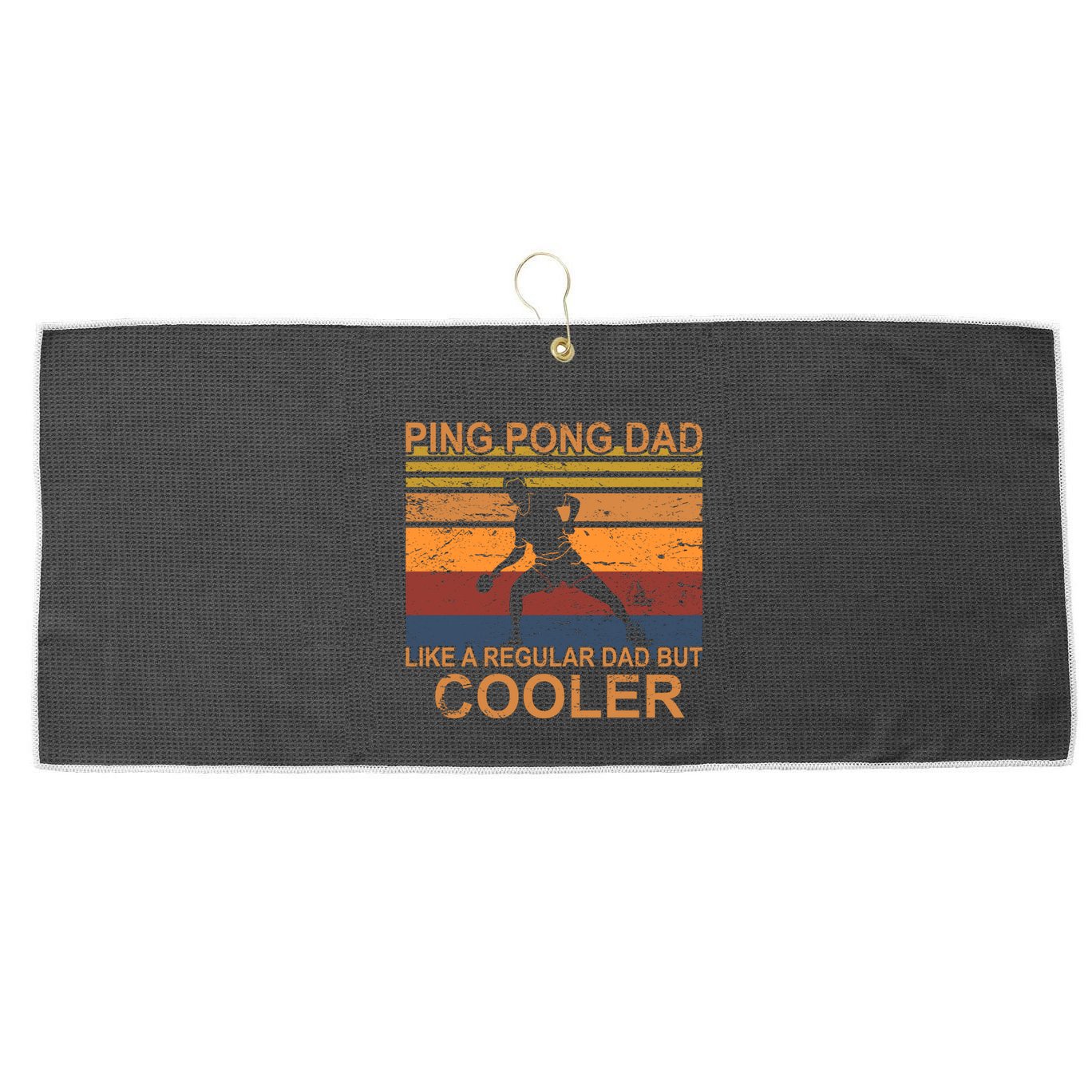 Table Tennis Player Ping Pong Father Table Tennis Dad Gift Large Microfiber Waffle Golf Towel