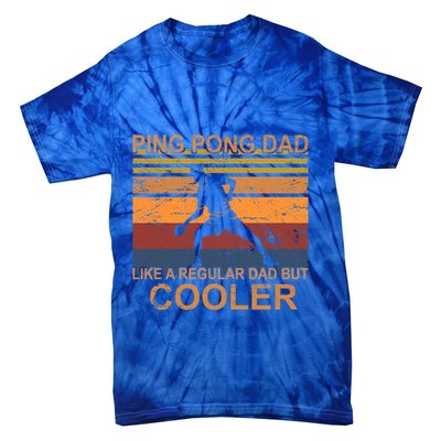 Table Tennis Player Ping Pong Father Table Tennis Dad Gift Tie-Dye T-Shirt