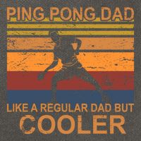 Table Tennis Player Ping Pong Father Table Tennis Dad Gift Cotton Canvas Backpack