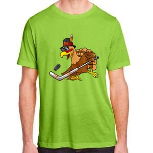 Thanksgiving Turkey Play Hockey Hockey Cute Gift Adult ChromaSoft Performance T-Shirt