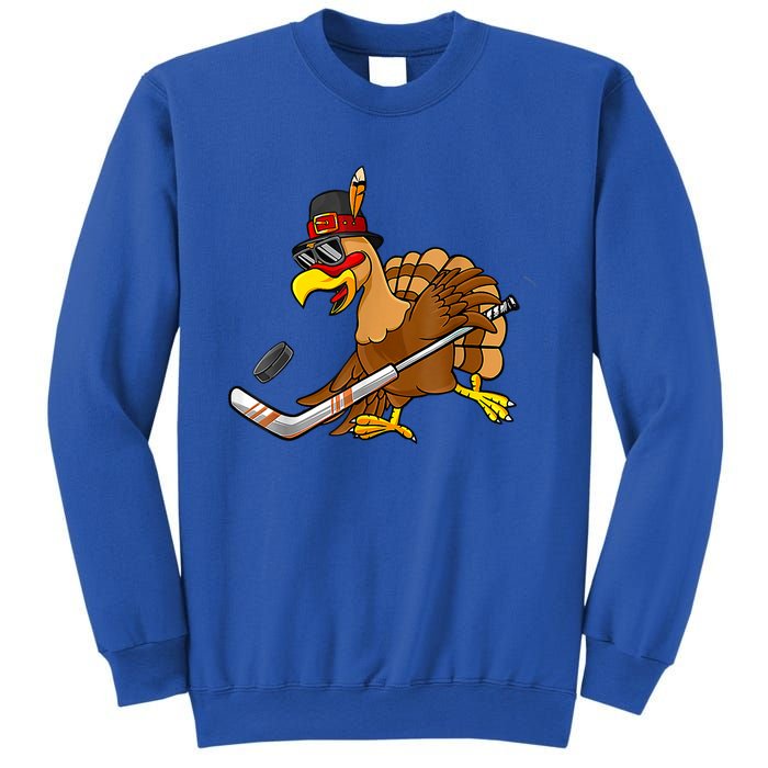 Thanksgiving Turkey Play Hockey Hockey Cute Gift Sweatshirt