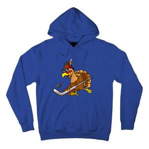 Thanksgiving Turkey Play Hockey Hockey Cute Gift Tall Hoodie