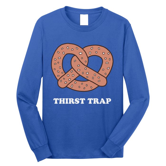 Thirst Trap Pretzel Dad Joke Design Meaningful Gift Long Sleeve Shirt