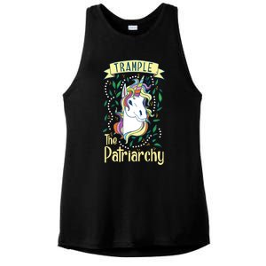 Trample The Patriarchy Unicorn Feminist Equal Rights Gift Meaningful Gift Ladies PosiCharge Tri-Blend Wicking Tank