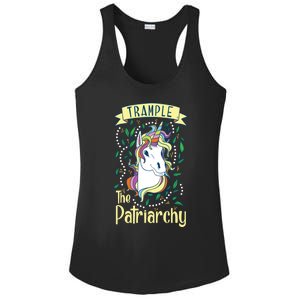 Trample The Patriarchy Unicorn Feminist Equal Rights Gift Meaningful Gift Ladies PosiCharge Competitor Racerback Tank