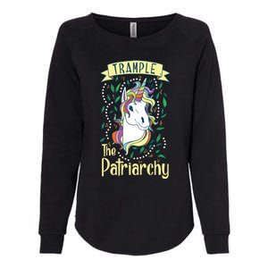 Trample The Patriarchy Unicorn Feminist Equal Rights Gift Meaningful Gift Womens California Wash Sweatshirt