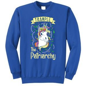 Trample The Patriarchy Unicorn Feminist Equal Rights Gift Meaningful Gift Sweatshirt