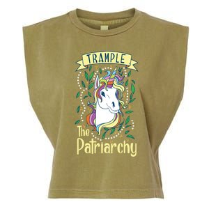 Trample The Patriarchy Unicorn Feminist Equal Rights Gift Meaningful Gift Garment-Dyed Women's Muscle Tee