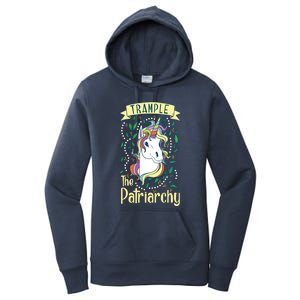 Trample The Patriarchy Unicorn Feminist Equal Rights Gift Meaningful Gift Women's Pullover Hoodie