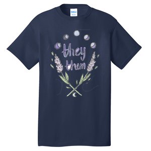 They Them Pronouns Flowers Tall T-Shirt