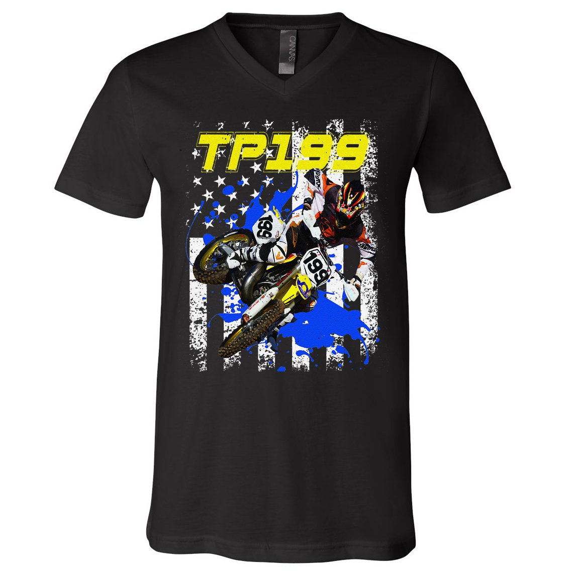Travis Tp199 Pastrana V-Neck T-Shirt