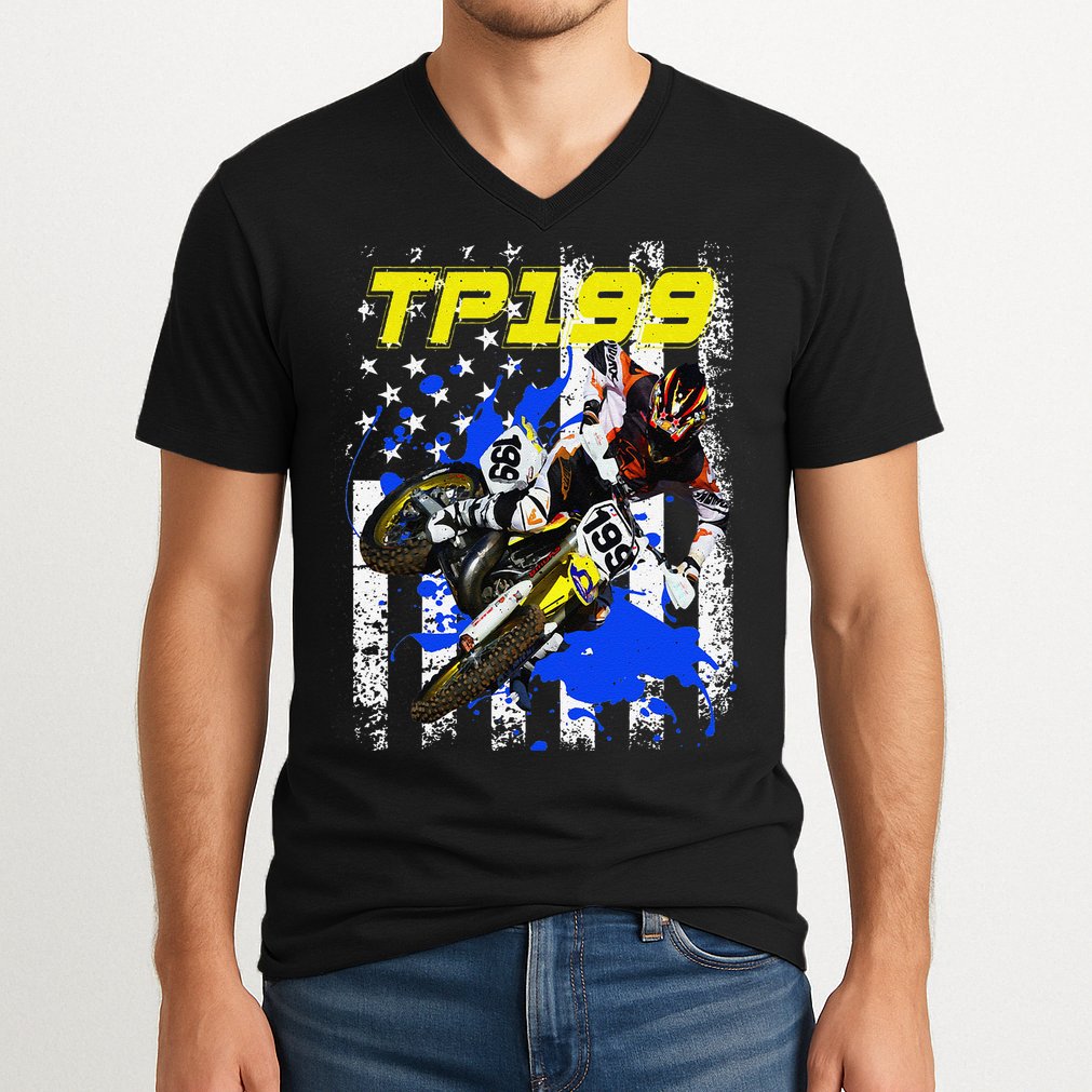 Travis Tp199 Pastrana V-Neck T-Shirt