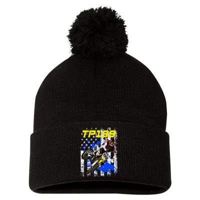 Travis Tp199 Pastrana Pom Pom 12in Knit Beanie